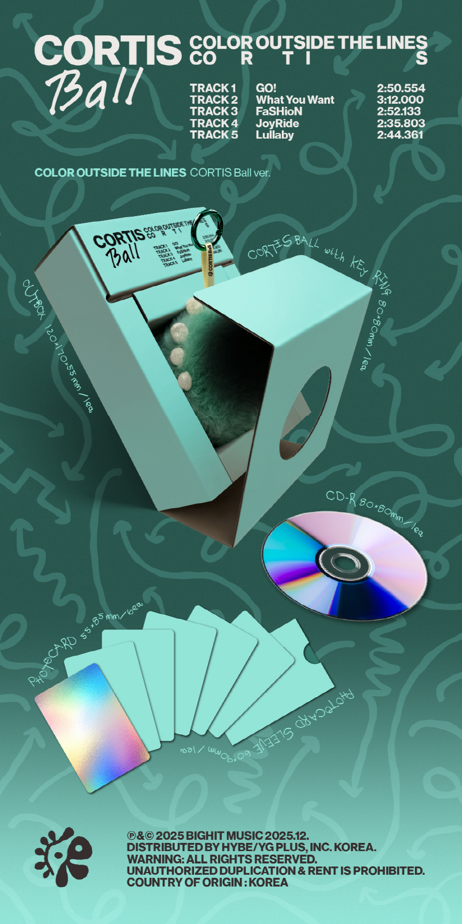 CORTIS Ball ver.) CORTIS - COLOR OUTSIDE THE LINES (1st Mini Album